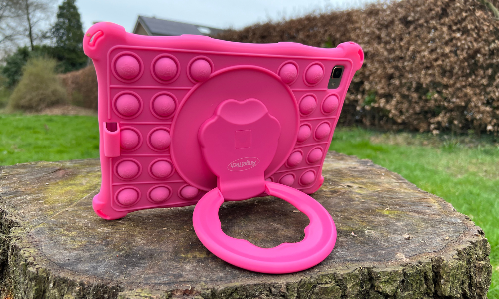 Achterkant fidget hoes AngelTech kindertablet