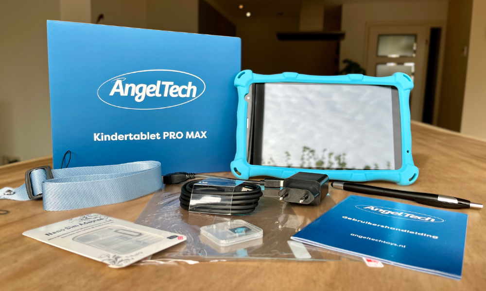 Compleet pakket AngelTech kindertablet PRO MAX
