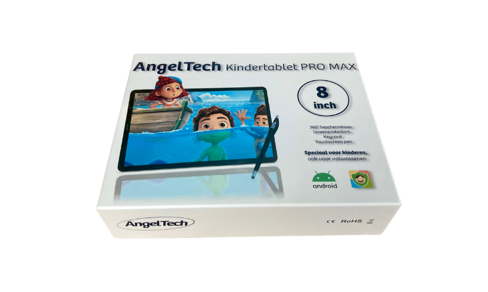 2Voorkant doos Angeltech PRO MAX Voorkant doos Angeltech PRO MAX