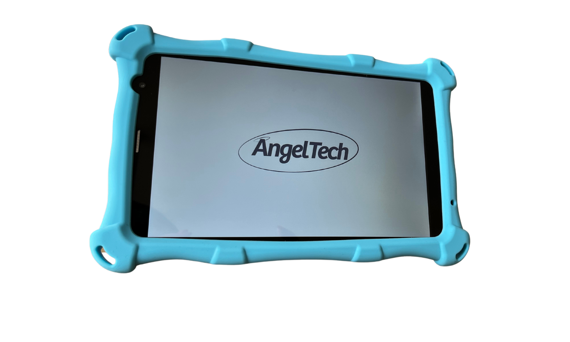 logo AngelTech op achtergrond tablet logo AngelTech op achtergrond tablet