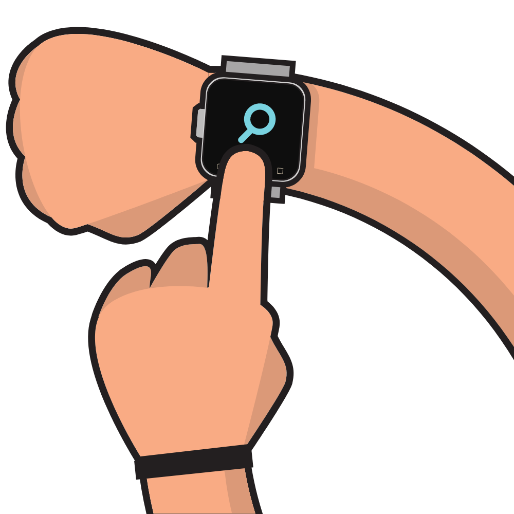 arm met GPS horloge