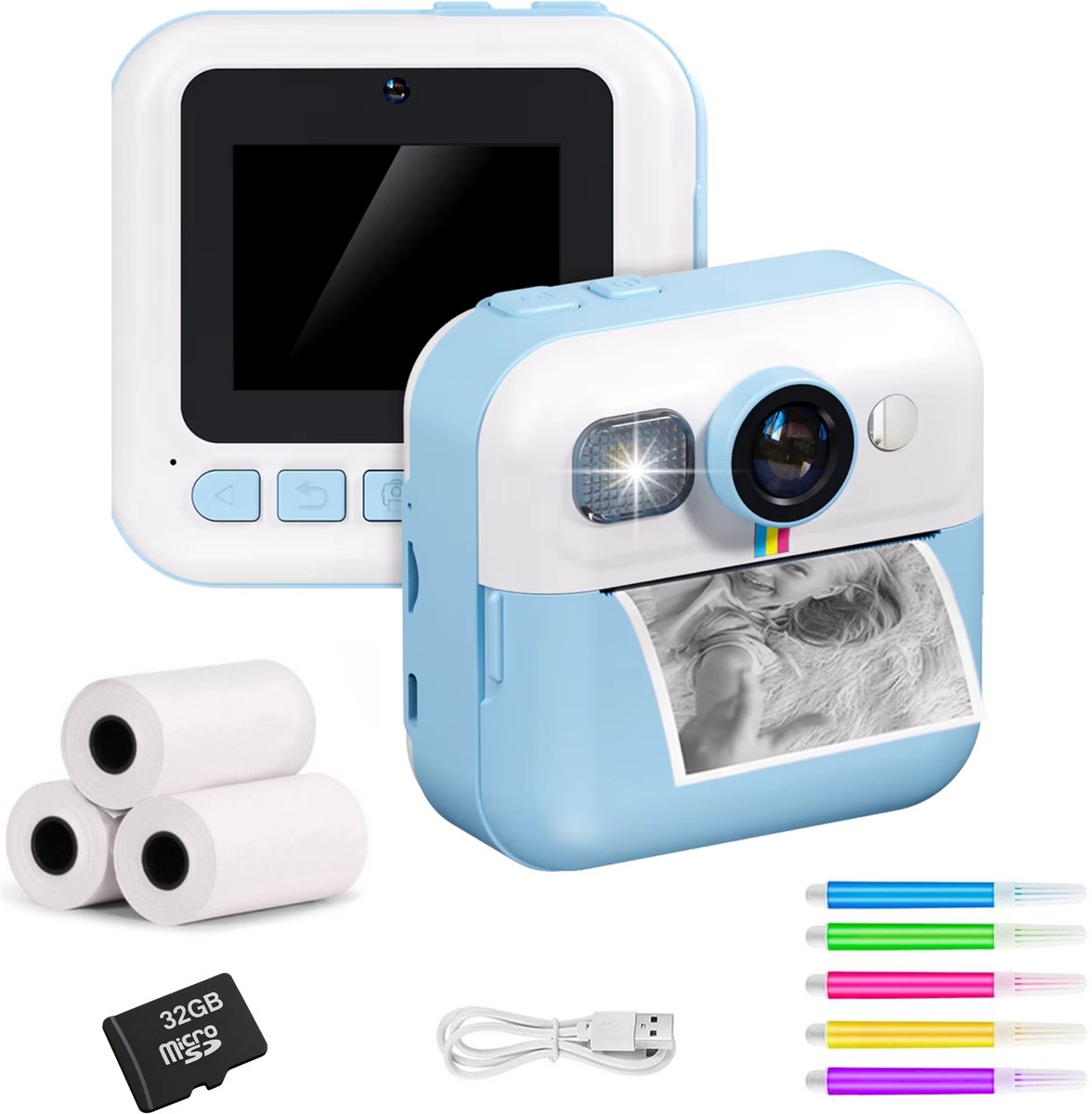 Tinyplay kindercamera met fotoprinter 